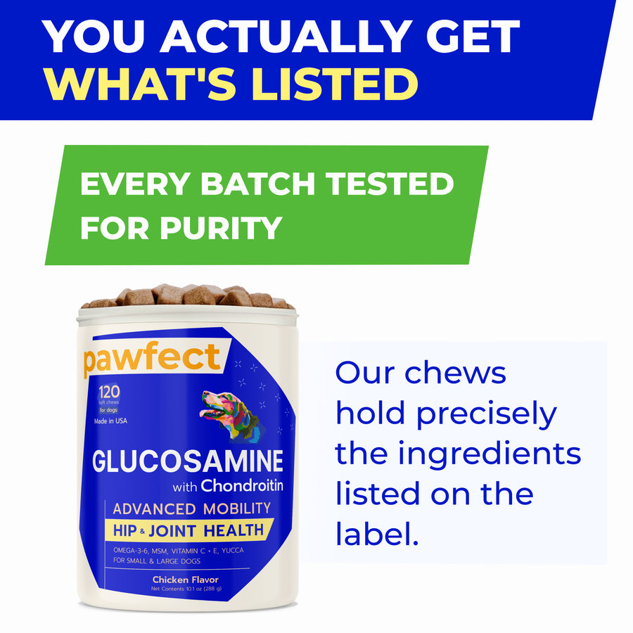Pawfect Mobility - Glucosamine Treats for Dogs (120ct)