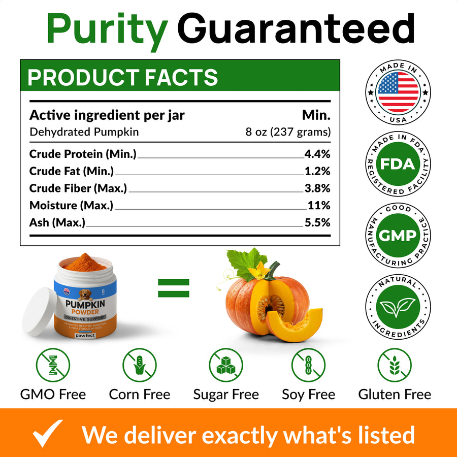 Pumpkin Powder for Dogs 8oz